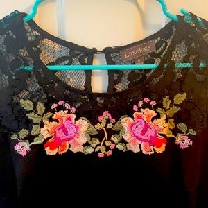 Beautiful embroidered statement dress